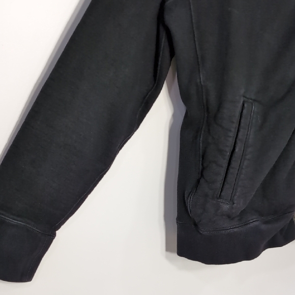 American Giant | Cotton Black Zip Up Sweater Jacket Minimalist Size XL - Picture 3 of 8